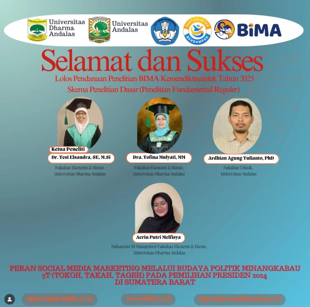 Kemenristekdikti Berikan Hibah Penelitian Dasar Fundamental Reguler Kepada Dosen FEB UNIDHA