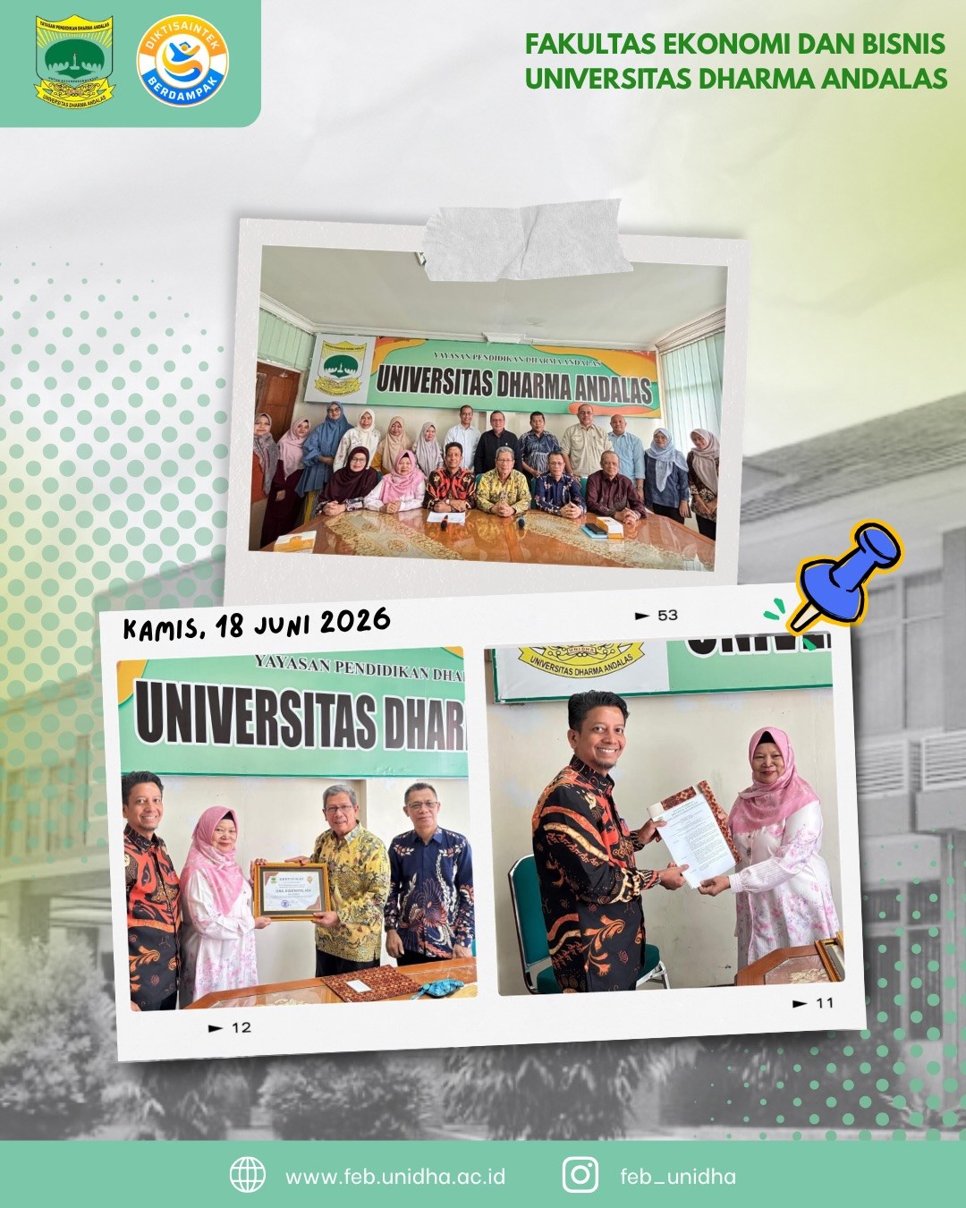 Apresiasi FEB Unidha kepada Dra. Ezizwita MM