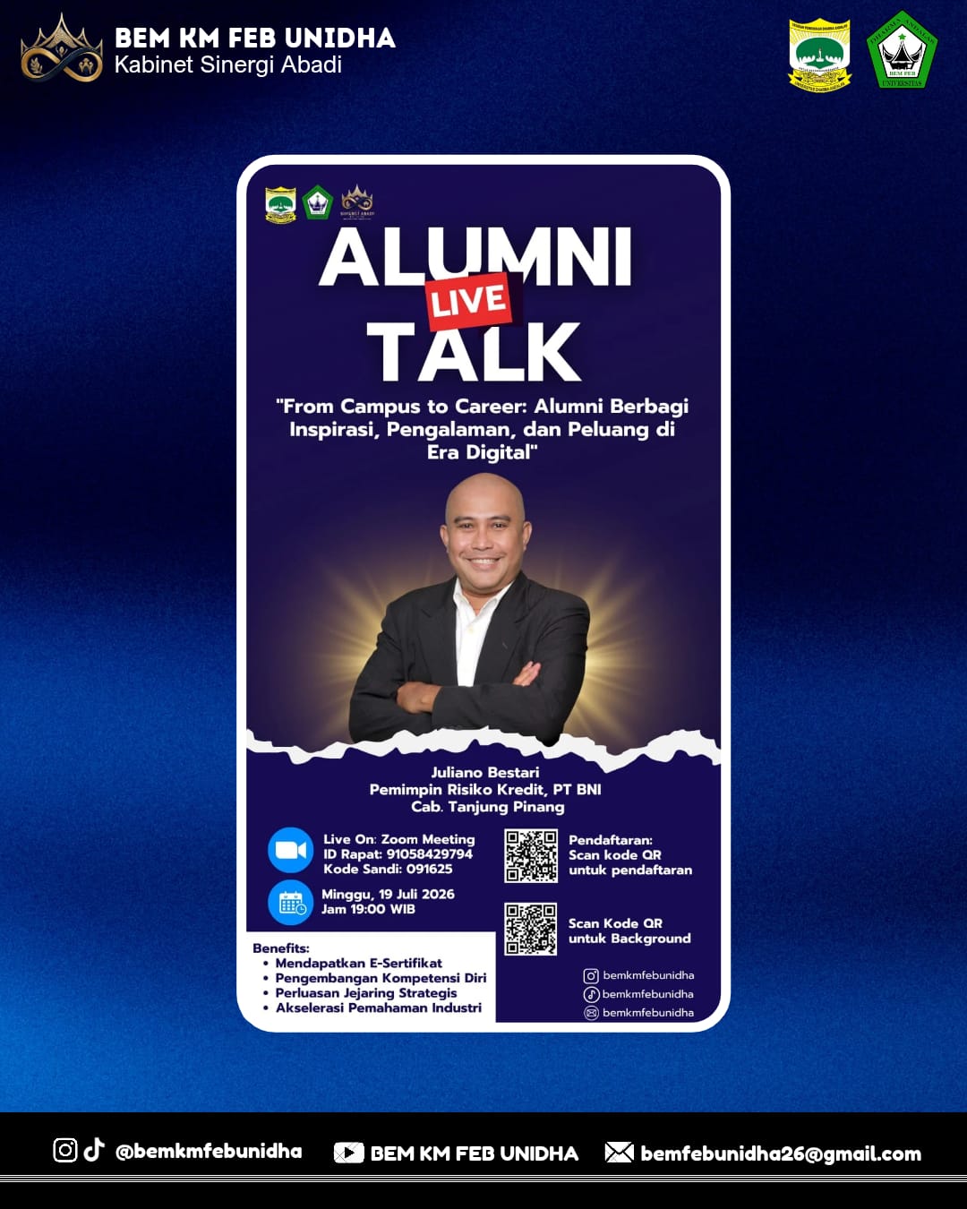 Alumni Live Talk FEB UNIDHA
